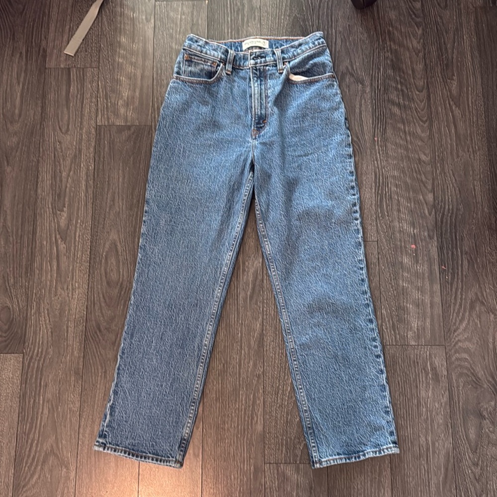Abercrombie 90s Straight Ultra High Rise 26 2XS Curve Love